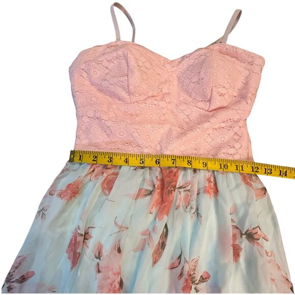 AUW Pink and Green Dress - Size M - Picture 4 of 10